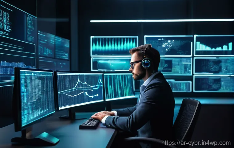 사이버 보안 자동화 도구의 금융 부문 적용 - **Prompt:** "A dynamic, split image representing the evolution of cybersecurity in finance. On the l...